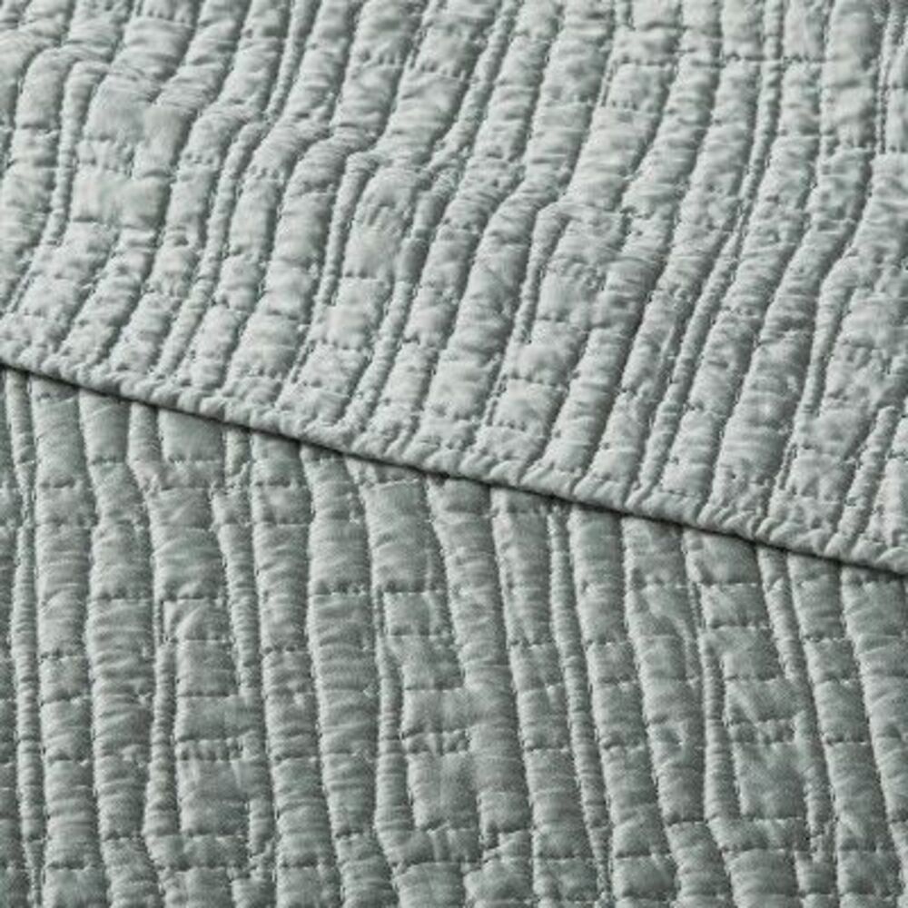Threshold - Full/Queen TENCEL Quilt Light Teal Green - Thresho Green - Picture 2 of 2